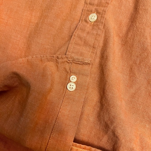 L.l.Bean Men’s Peach XL Big & Tall Cotton Casual Button Down Shirt - Picture 7 of 7